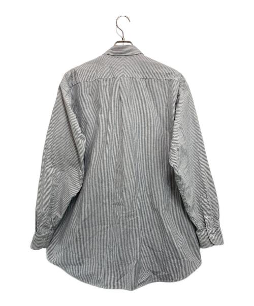 COMOLI（コモリ）COMOLI (コモリ) オックス BDシャツ ホワイト×グレー サイズ:3の古着・服飾アイテム