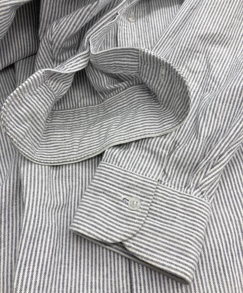 COMOLI（コモリ）COMOLI (コモリ) オックス BDシャツ ホワイト×グレー サイズ:3の古着・服飾アイテム
