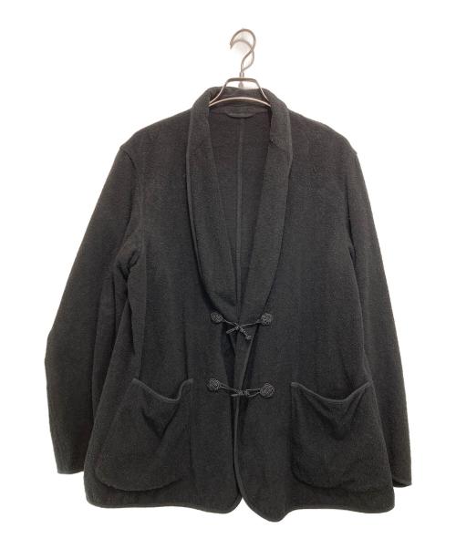 COMOLI（コモリ）COMOLI (コモリ) シルクパイルスモーキングジャケット ブラック サイズ:3の古着・服飾アイテム