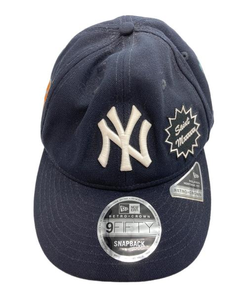 New Era（ニューエラ）New Era (ニューエラ) SAINT MICHAEL (セントマイケル) コラボキャップ ネイビーの古着・服飾アイテム