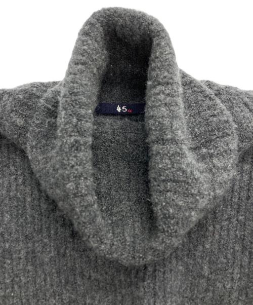 45rpm（45アールピーエム）45rpm (45アールピーエム) ふわふわループニットワンピース グレー サイズ:2の古着・服飾アイテム