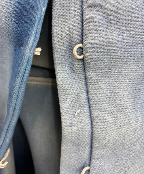 Christian Dior（クリスチャン ディオール）Christian Dior (クリスチャン ディオール) 後染めノーカラージャケット ブルー サイズ:42の古着・服飾アイテム