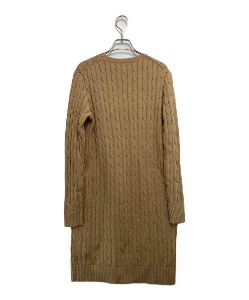 POLO RALPH LAUREN（ポロ・ラルフローレン）POLO RALPH LAUREN (ポロ・ラルフローレン) ケーブルニットワンピース ベージュ サイズ:Mの古着・服飾アイテム