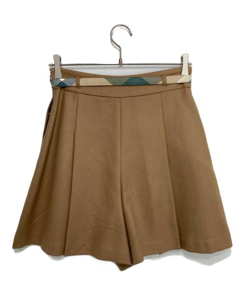 BLUE LABEL CRESTBRIDGE（ブルーレーベルクレストブリッジ）BLUE LABEL CRESTBRIDGE (ブルーレーベルクレストブリッジ) ウールショートパンツ ベージュ サイズ:38の古着・服飾アイテム