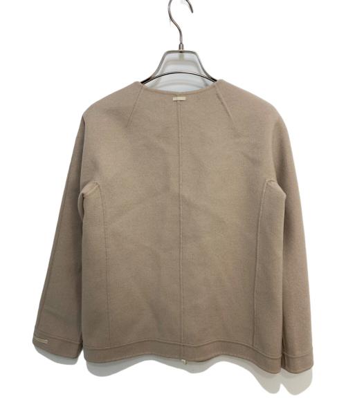 'S Max Mara（エスマックスマーラ）'S Max Mara (エスマックスマーラ) ノーカラージャケット ベージュ サイズ:36の古着・服飾アイテム