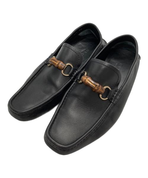 GUCCI（グッチ）GUCCI (グッチ) ドライビングシューズ ブラック サイズ:42　1/2の古着・服飾アイテム
