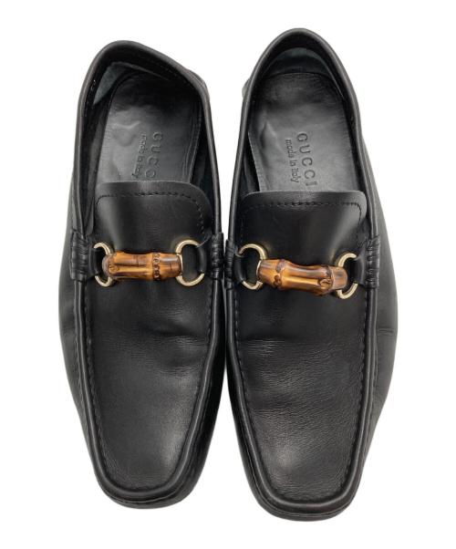 GUCCI（グッチ）GUCCI (グッチ) ドライビングシューズ ブラック サイズ:42　1/2の古着・服飾アイテム