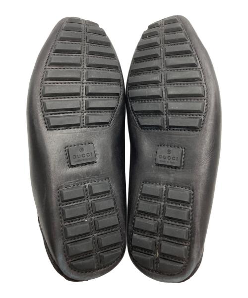 GUCCI（グッチ）GUCCI (グッチ) ドライビングシューズ ブラック サイズ:42　1/2の古着・服飾アイテム