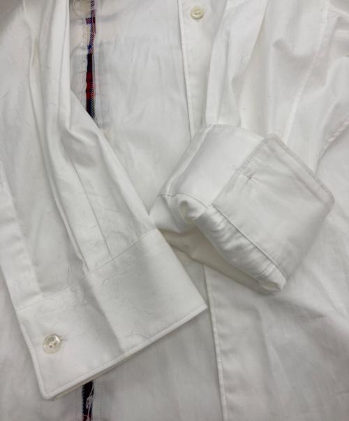 COMME des GARCONS（コムデギャルソン）COMME des GARCONS (コムデギャルソン) タータンチェック切替 長袖シャツ ホワイト サイズ:XLの古着・服飾アイテム