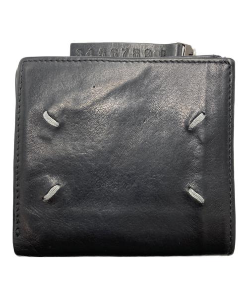 Maison Margiela（メゾンマルジェラ）Maison Margiela (メゾンマルジェラ) 4ステッチ フリップフラップウォレット/2つ折り財布 ブラックの古着・服飾アイテム