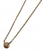 ageteアガット）の古着「k10 ダイヤネックレス」｜ゴールド