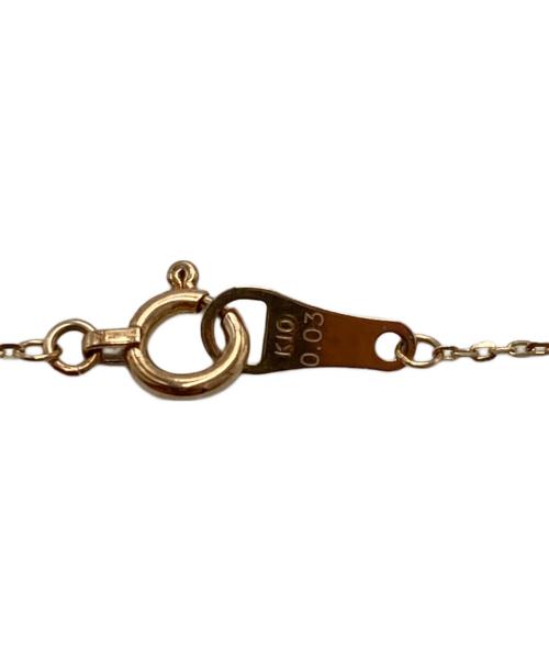 agete（アガット）agete (アガット) k10 ダイヤネックレス ゴールドの古着・服飾アイテム