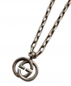 GUCCIグッチ）の古着「インターロッキングG シルバーネックレス」｜シルバー