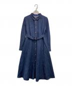 BLUE LABEL CRESTBRIDGEブルーレーベルクレストブリッジ）の古着「スラブシャンブレーデニムドレス」｜インディゴ