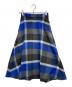 BLUE LABEL CRESTBRIDGE（ブルーレーベルクレストブリッジ）の古着「クレストブリッジチェックブライト起毛フレアスカート」｜ブルー