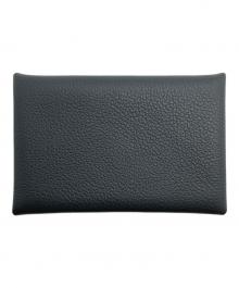 HERMES（エルメス）の古着「PORTE CARTES CALVI/カルヴィ カードケース」｜グレー