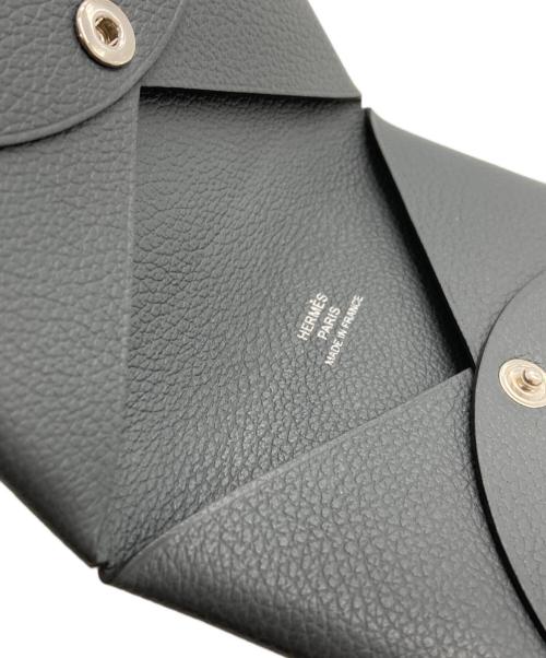 HERMES（エルメス）HERMES (エルメス) PORTE CARTES CALVI/カルヴィ カードケース グレーの古着・服飾アイテム
