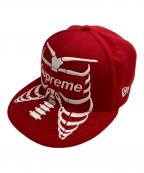 SUPREMEシュプリーム）の古着「BONES BOX LOGO CAP」｜レッド
