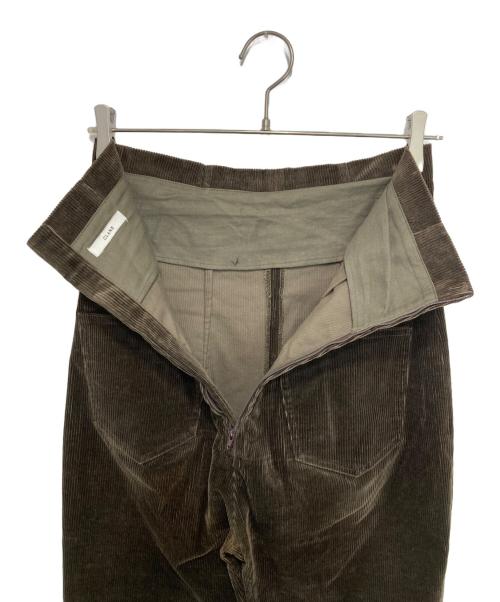 CLANE（クラネ）CLANE (クラネ) バックジップコーデュロイハイウエストパンツ ブラウン サイズ:1の古着・服飾アイテム