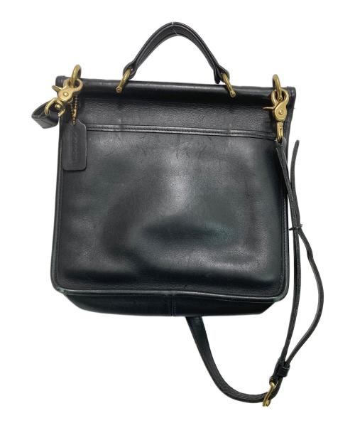 COACH（コーチ）COACH (コーチ) 2WAYレザーショルダーバッグ ブラックの古着・服飾アイテム