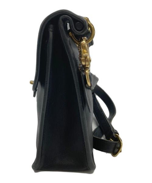 COACH（コーチ）COACH (コーチ) 2WAYレザーショルダーバッグ ブラックの古着・服飾アイテム