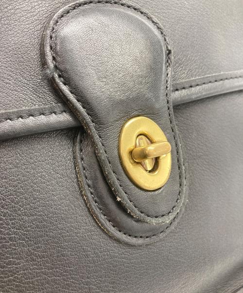 COACH（コーチ）COACH (コーチ) 2WAYレザーショルダーバッグ ブラックの古着・服飾アイテム