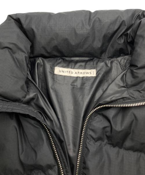 UNITED ARROWS（ユナイテッドアローズ）UNITED ARROWS (ユナイテッドアローズ) リップストップ ダウン キルティングブルゾン ブラック サイズ:Mの古着・服飾アイテム