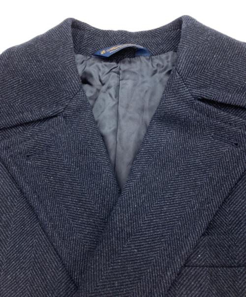 BROOKS BROTHERS（ブルックスブラザーズ）BROOKS BROTHERS (ブルックスブラザーズ) ヘリンボーンウールダブルコート ネイビー サイズ:40の古着・服飾アイテム