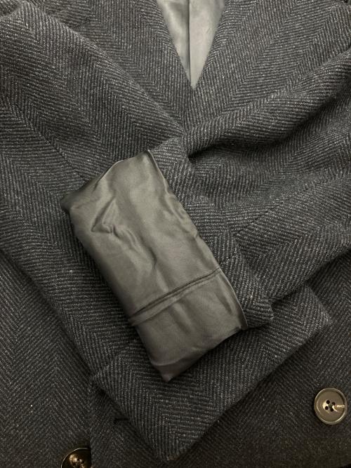 BROOKS BROTHERS（ブルックスブラザーズ）BROOKS BROTHERS (ブルックスブラザーズ) ヘリンボーンウールダブルコート ネイビー サイズ:40の古着・服飾アイテム