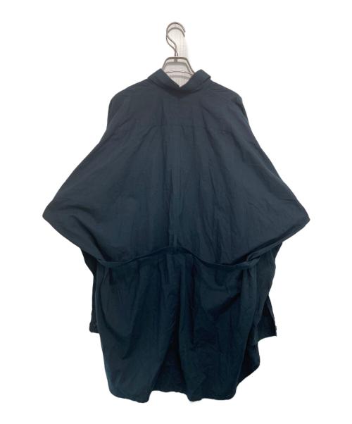 Essay（エッセイ）Essay (エッセイ) DRAPE SHIRT ネイビー サイズ:2の古着・服飾アイテム