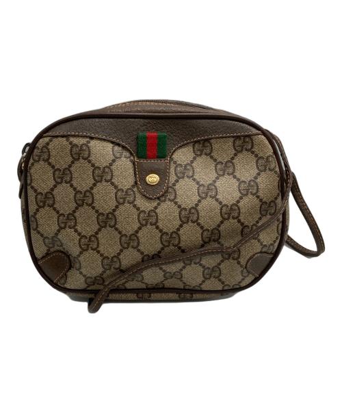 GUCCI（グッチ）GUCCI (グッチ) [OLD]80's GGスプリーム シェリーライン ポシェットショルダーバッグ ベージュの古着・服飾アイテム