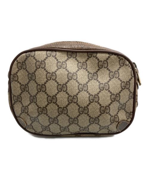 GUCCI（グッチ）GUCCI (グッチ) [OLD]80's GGスプリーム シェリーライン ポシェットショルダーバッグ ベージュの古着・服飾アイテム