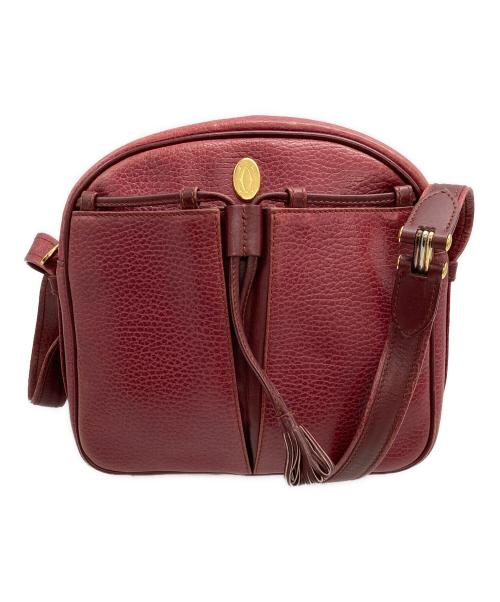 Cartier（カルティエ）Cartier (カルティエ) [OLD]マストライン ショルダーバッグ レッドの古着・服飾アイテム