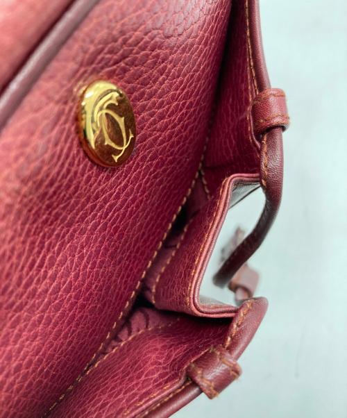 Cartier（カルティエ）Cartier (カルティエ) [OLD]マストライン ショルダーバッグ レッドの古着・服飾アイテム