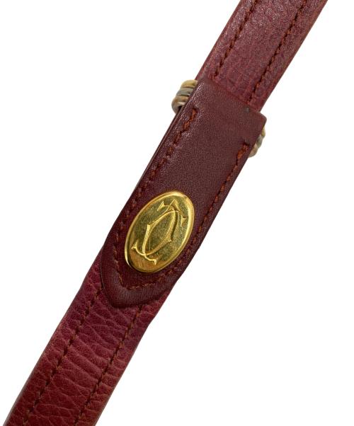 Cartier（カルティエ）Cartier (カルティエ) [OLD]マストライン ショルダーバッグ レッドの古着・服飾アイテム