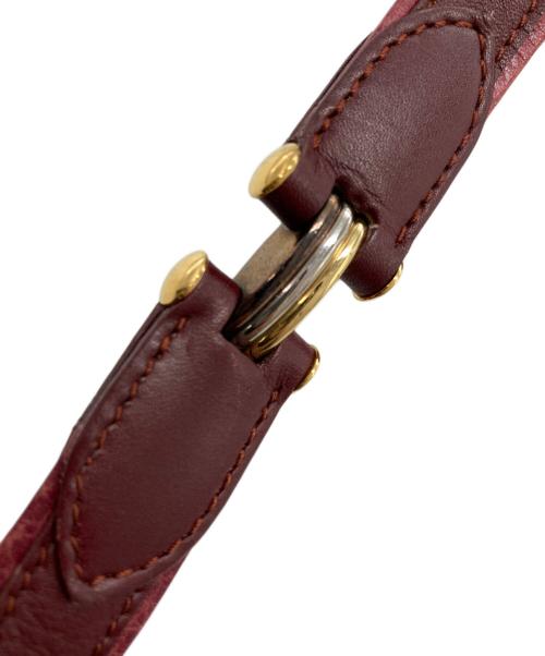 Cartier（カルティエ）Cartier (カルティエ) [OLD]マストライン ショルダーバッグ レッドの古着・服飾アイテム