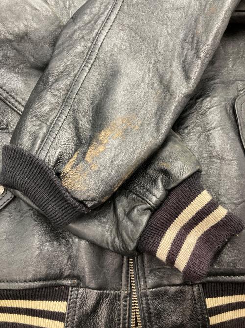 HARLEY-DAVIDSON（ハーレーダビッドソン）HARLEY-DAVIDSON (ハーレーダビッドソン) レザースタジャン ブラック サイズ:Ｍの古着・服飾アイテム