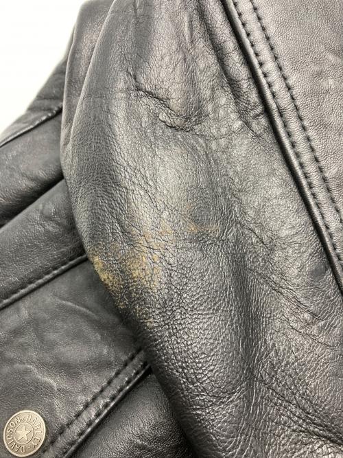 HARLEY-DAVIDSON（ハーレーダビッドソン）HARLEY-DAVIDSON (ハーレーダビッドソン) レザースタジャン ブラック サイズ:Ｍの古着・服飾アイテム