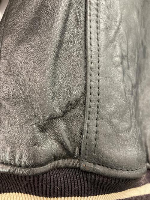 HARLEY-DAVIDSON（ハーレーダビッドソン）HARLEY-DAVIDSON (ハーレーダビッドソン) レザースタジャン ブラック サイズ:Ｍの古着・服飾アイテム