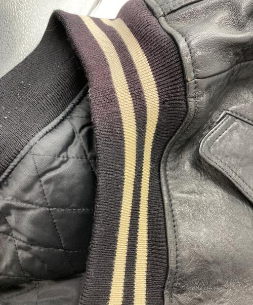 HARLEY-DAVIDSON（ハーレーダビッドソン）HARLEY-DAVIDSON (ハーレーダビッドソン) レザースタジャン ブラック サイズ:Ｍの古着・服飾アイテム