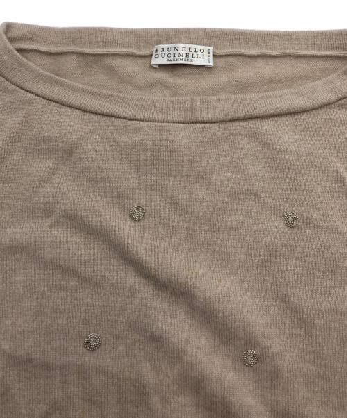 BRUNELLO CUCINELLI（ブルネロクチネリ）BRUNELLO CUCINELLI (ブルネロクチネリ) カシミヤニットベスト ベージュ サイズ:Ｓの古着・服飾アイテム