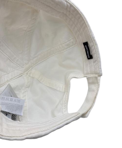BALENCIAGA（バレンシアガ）BALENCIAGA (バレンシアガ) ロゴキャップ ホワイト サイズ:Lの古着・服飾アイテム