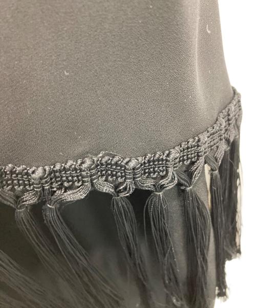 LOKITHO（ロキト）LOKITHO (ロキト) ケープデザインノースリーブワンピース ブラック サイズ:1の古着・服飾アイテム