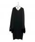 LOKITHO（ロキト）の古着「ケープデザインノースリーブワンピース」｜ブラック