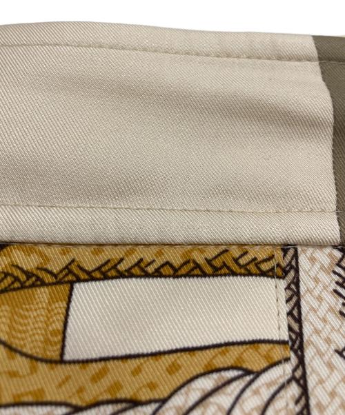 HERMES（エルメス）HERMES (エルメス) シルクスカーフスカート ベージュ サイズ:36の古着・服飾アイテム