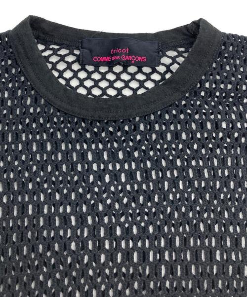 tricot COMME des GARCONS（トリココムデギャルソン）tricot COMME des GARCONS (トリココムデギャルソン) メッシュカットソー ブラック サイズ:Sの古着・服飾アイテム