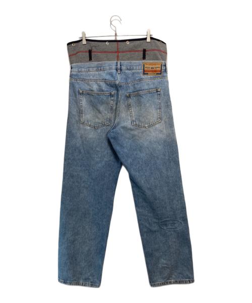 DIESEL（ディーゼル）DIESEL (ディーゼル) LAYERED STRAIGHT JEANS インディゴ サイズ:34の古着・服飾アイテム