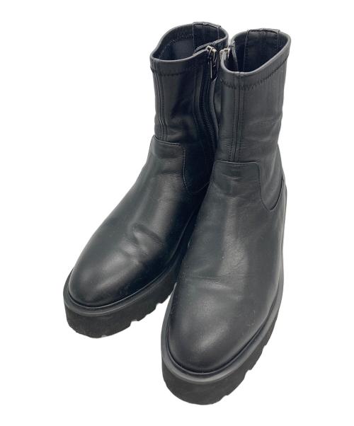 GINZA kanematsu（ギンザ カネマツ）GINZA kanematsu (ギンザ カネマツ) サイドジップブーツ ブラック サイズ:23 1/2の古着・服飾アイテム