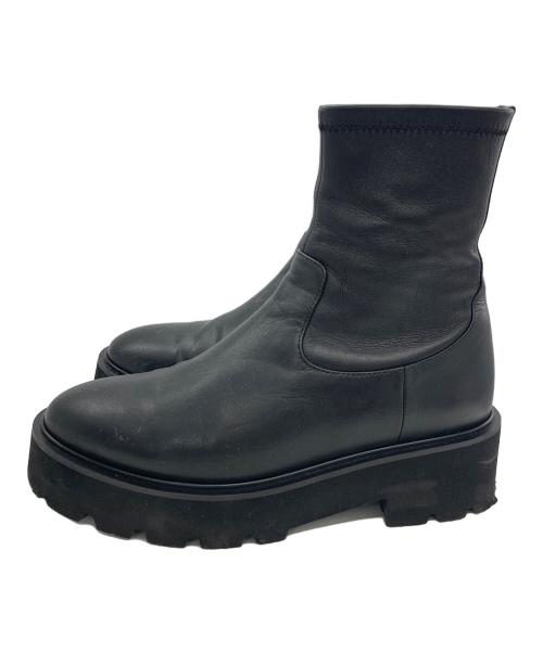 GINZA kanematsu（ギンザ カネマツ）GINZA kanematsu (ギンザ カネマツ) サイドジップブーツ ブラック サイズ:23 1/2の古着・服飾アイテム