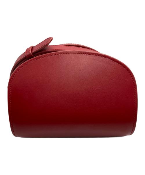 A.P.C.（アーペーセー）A.P.C. (アーペーセー) ハーフムーン ショルダーバッグ レッドの古着・服飾アイテム